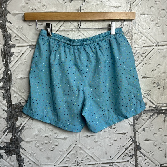 Humankind Light Blue confetti rainbow pride Athletic Shorts - Picture 4 of 6